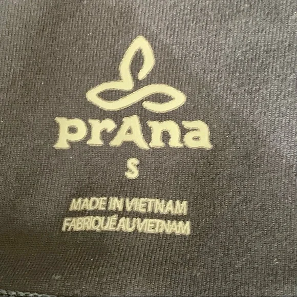 PRANA Textured Ruched Cropped Capri Blue Leggings - Picture 3 of 12